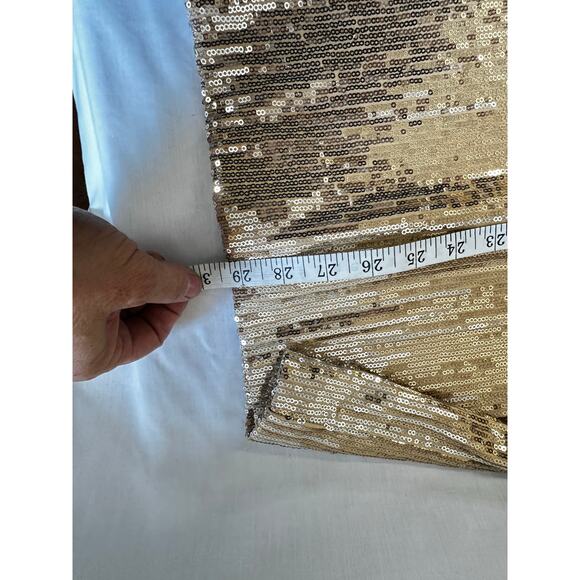 As u Wish Gold Sequin bodycon dress size small - Picture 8 of 9